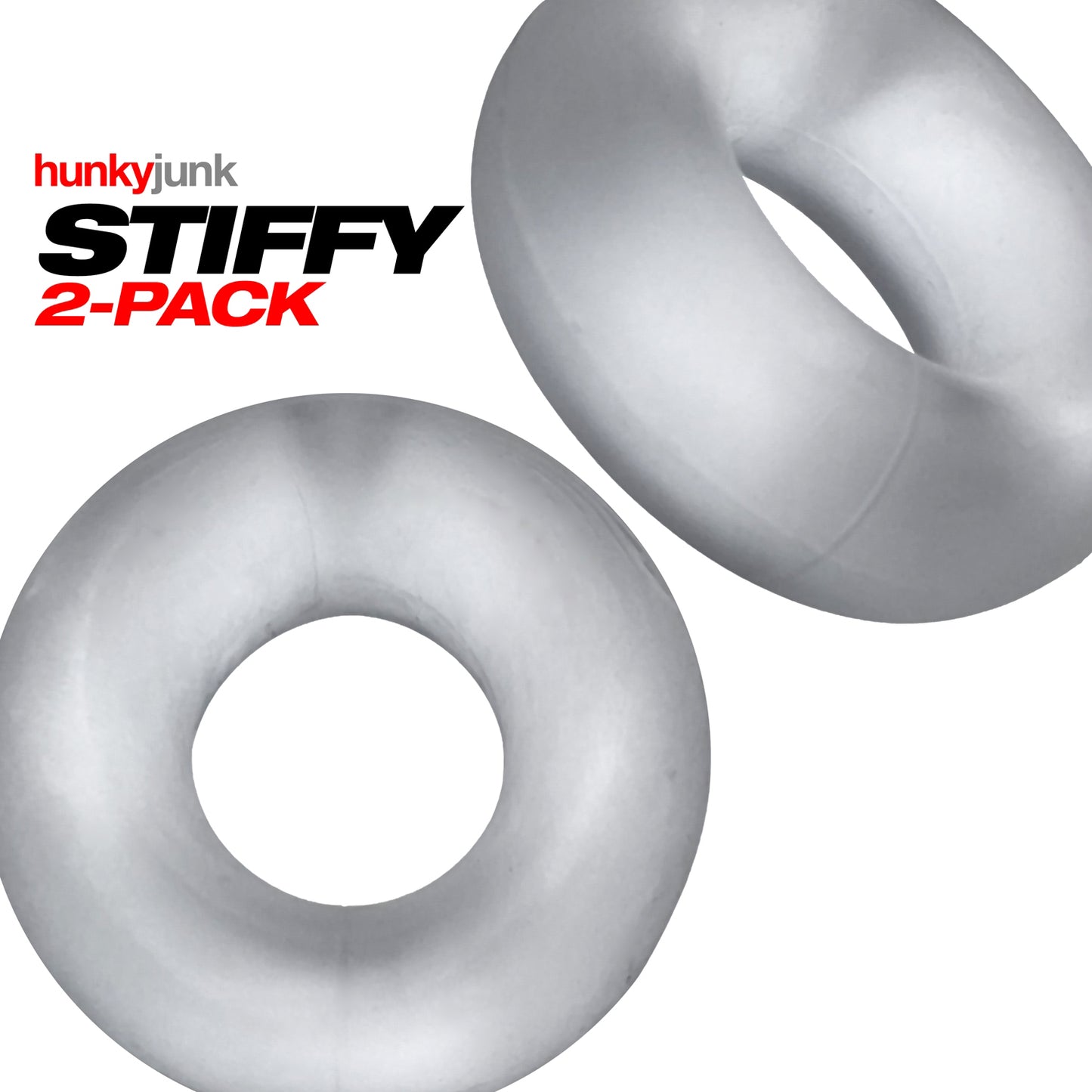 Oxballs Stiffy 2-Pack Bulge-Rings – Clear Ice