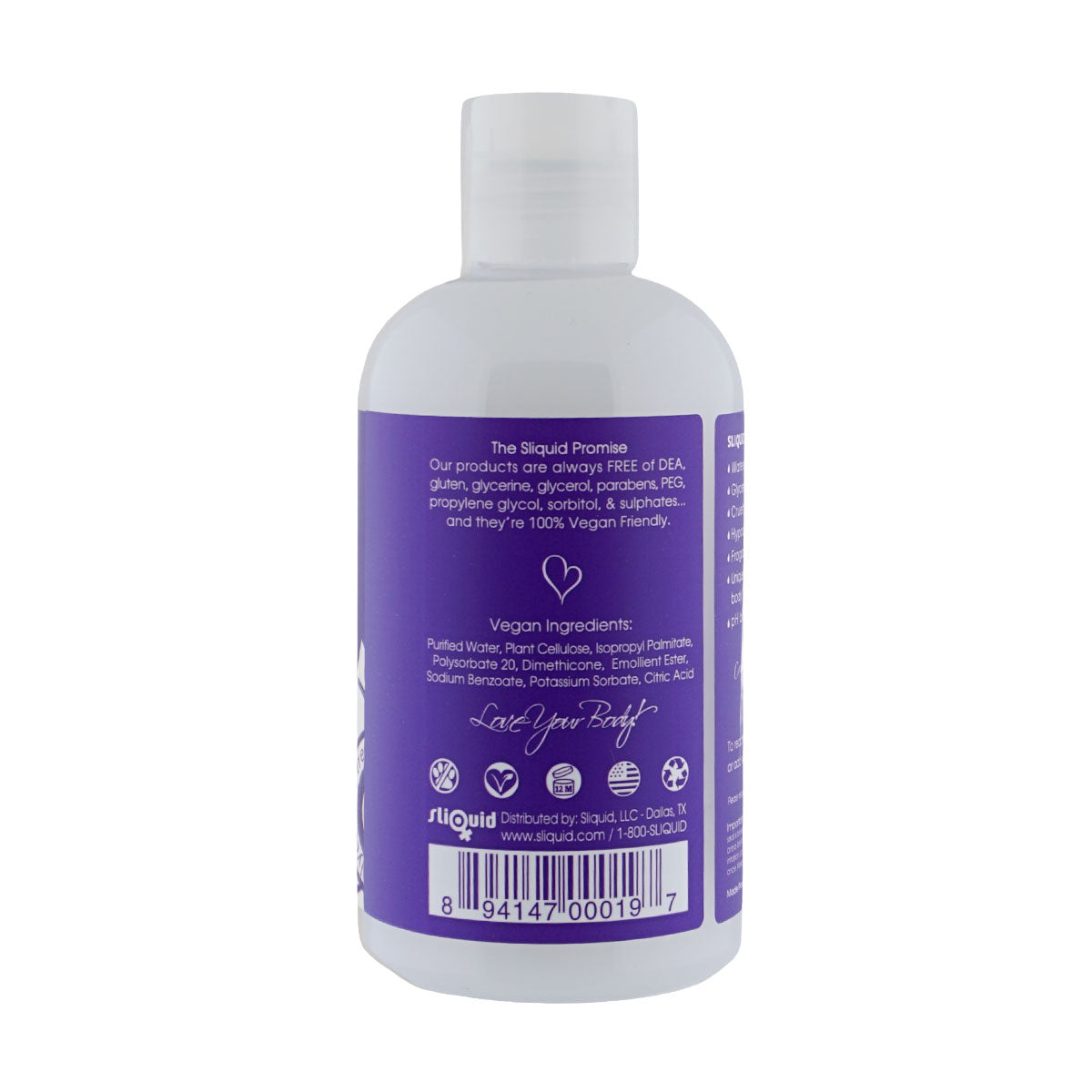 Sliquid Naturals Silk Water-Based Personal Lubricant – 8.5 Fl. Oz. (251 ml)