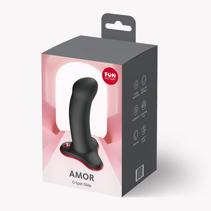 Amor G-Spot Dildo - Waterproof, Bendable, Black