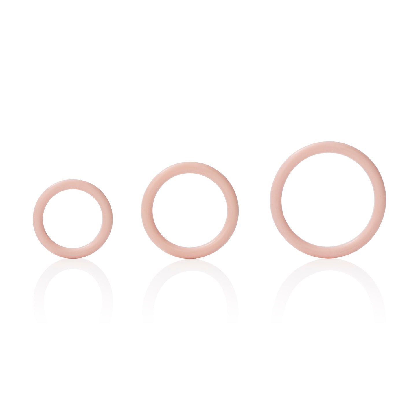CalExotics Silicone Support Rings Set – Ivory – Erection Enhancers
