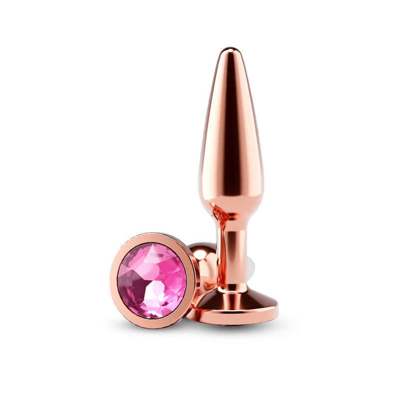 nsnovelties Rear Assets Tapered Medium Anal Toy - Rose Gold Pink
