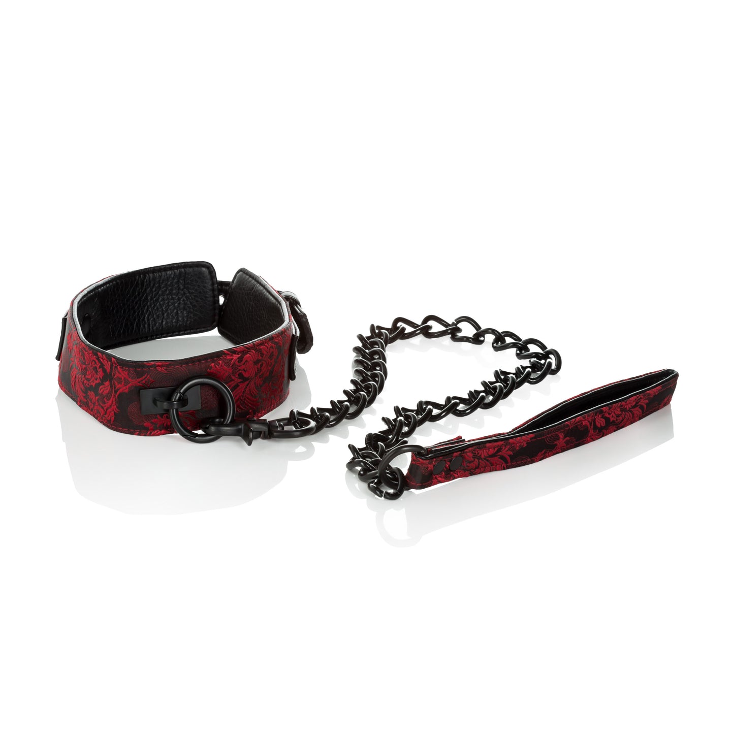 CalExotics Scandal Collar with Leash – Red