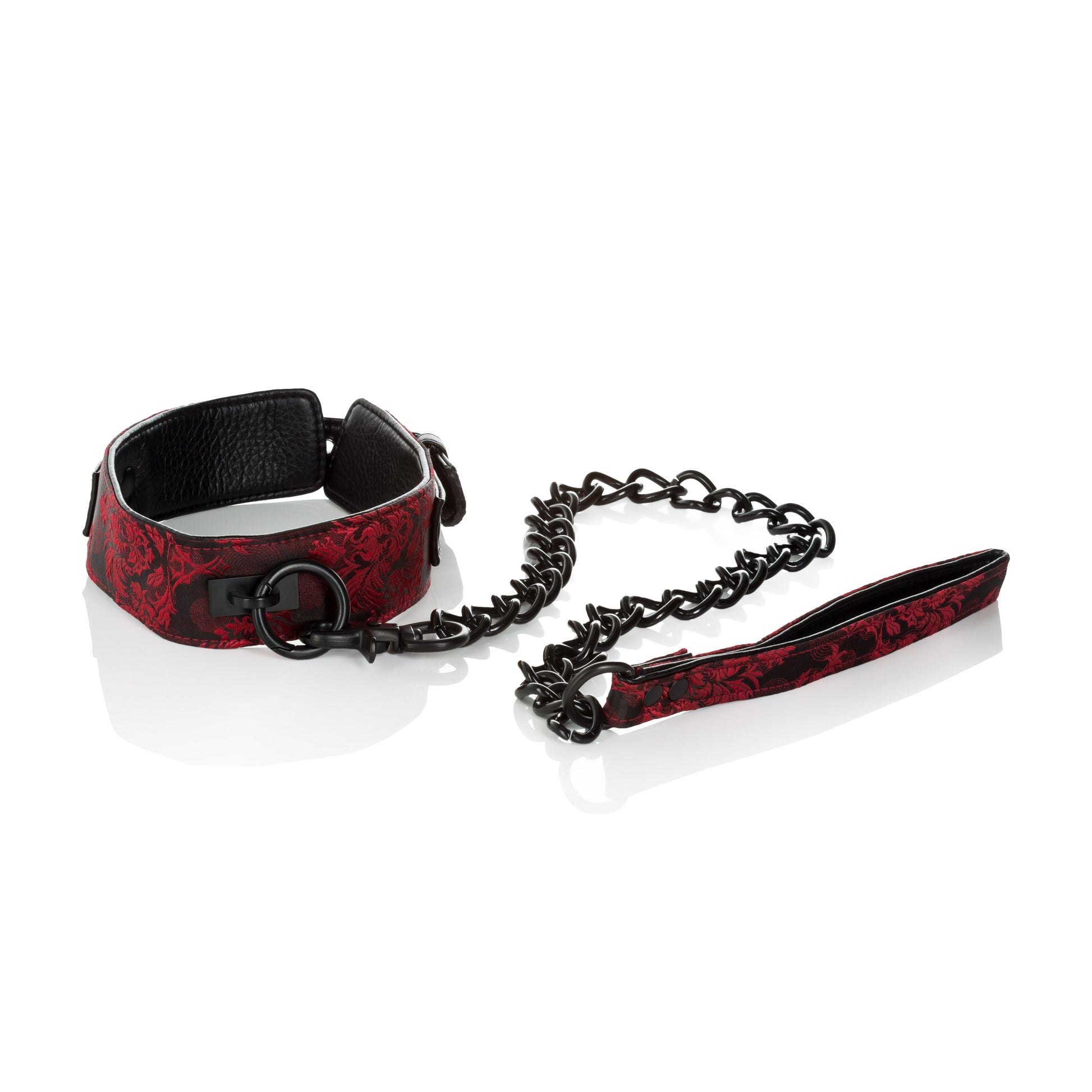 CalExotics Scandal Collar with Leash – Red