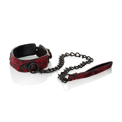 CalExotics Scandal Collar with Leash – Red