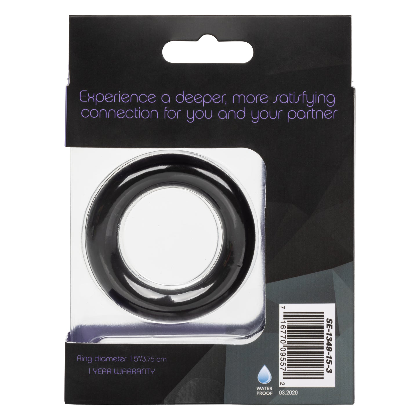 CalExotics Link Up Ultra-Soft Verge Cock Ring – Black