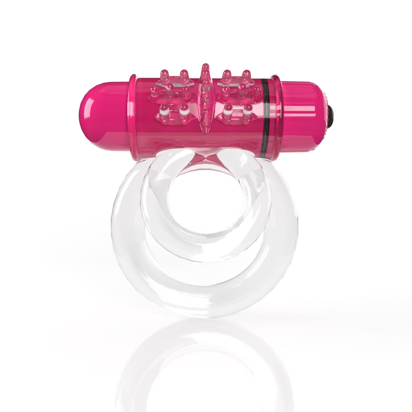 Screaming O Double O 6 Super Powered Vibrating Double Ring - Pink