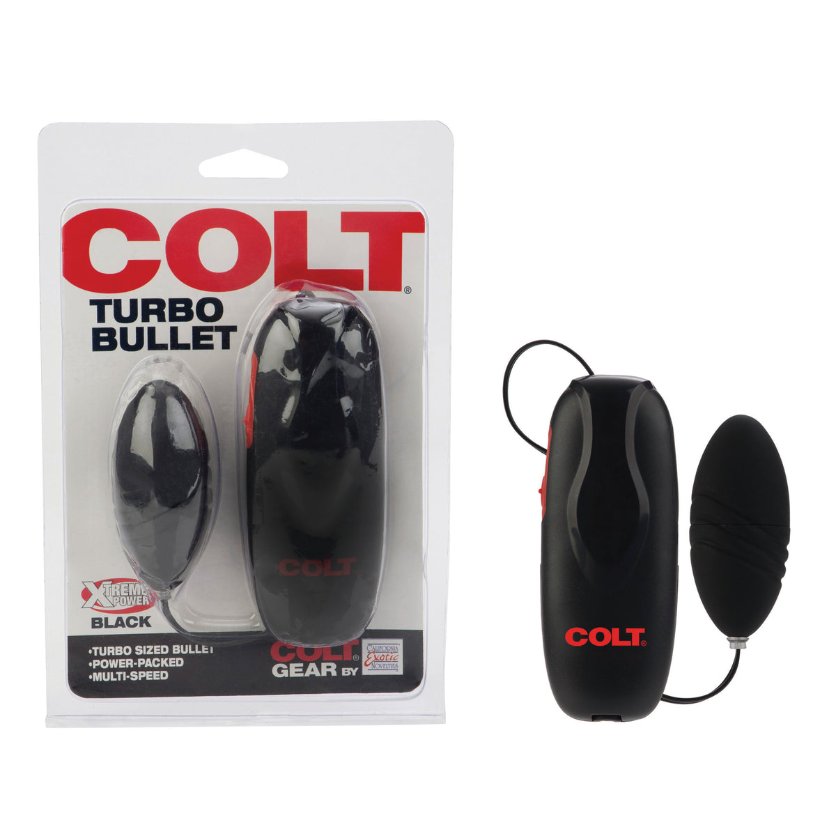CalExotics Colt Turbo Bullet – Multi-Speed Vibrating Bullet – Black