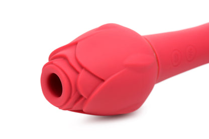 Bloomgasm Sweet Heart Rose 5x Suction Rose and 10x Vibrator - Pink