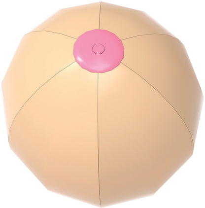 Hott Products Big Boobie Beach Ball – Inflatable Beach Ball – Beige