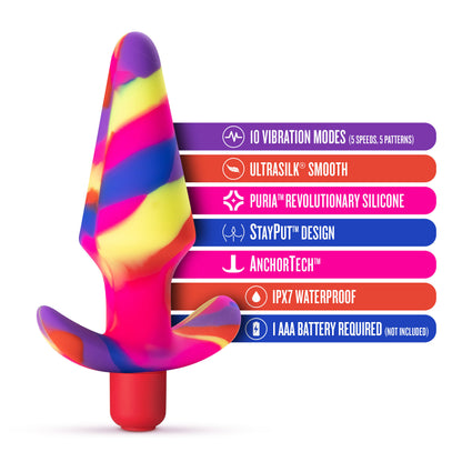 Avant Free Spirit Vibrating Plug – Scarlet – Waterproof