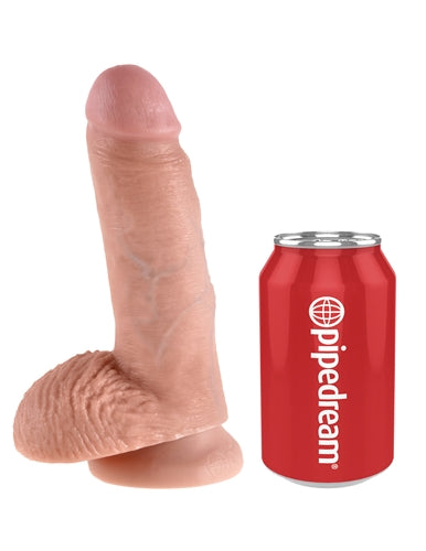 Pipedream King Cock 7-Inch Dildo with Balls - Flesh