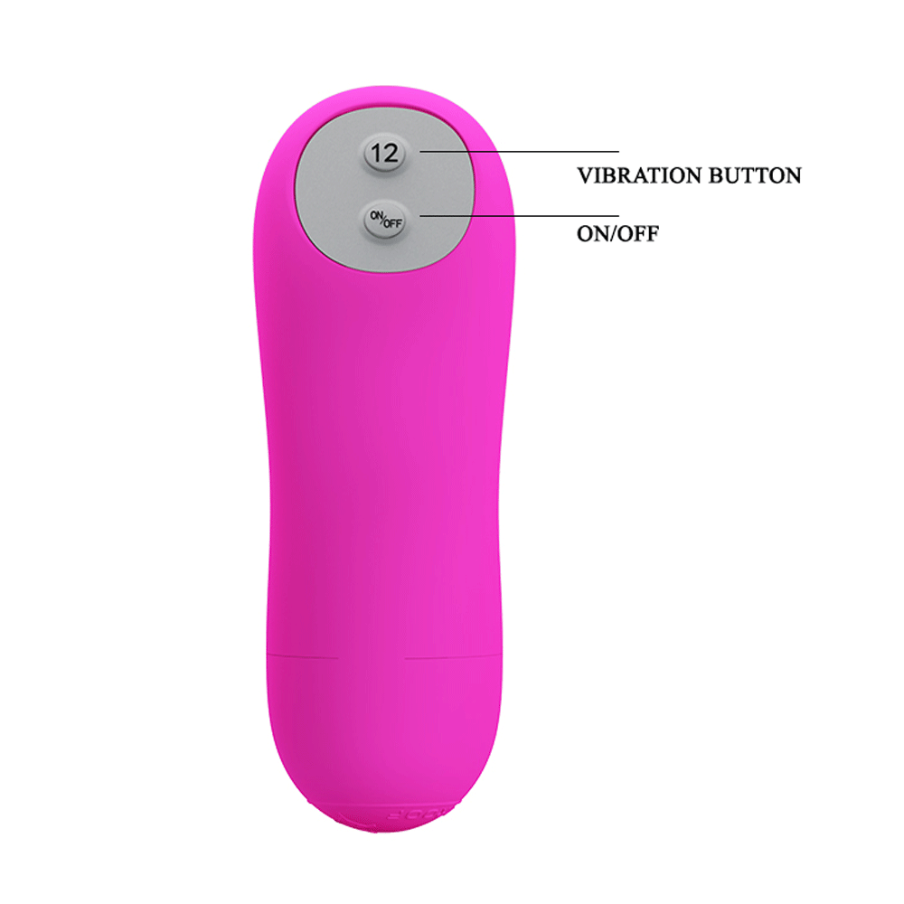 Pretty Love Brady Wand Massager with 12 Vibration Functions - Pink