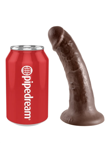 King Cock 6-Inch Dildo - Realistic Brown