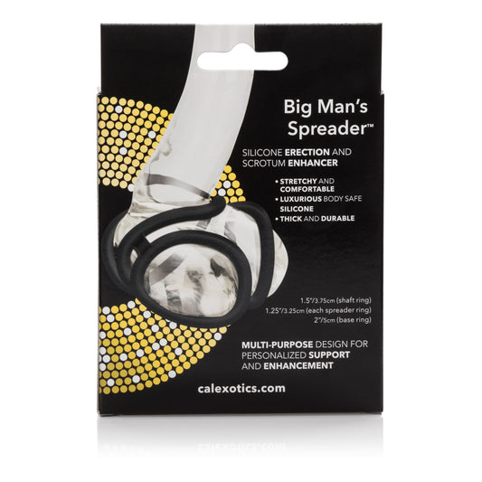 CalExotics Big Man's Spreader – Four-Point Erection Enhancement System – Black