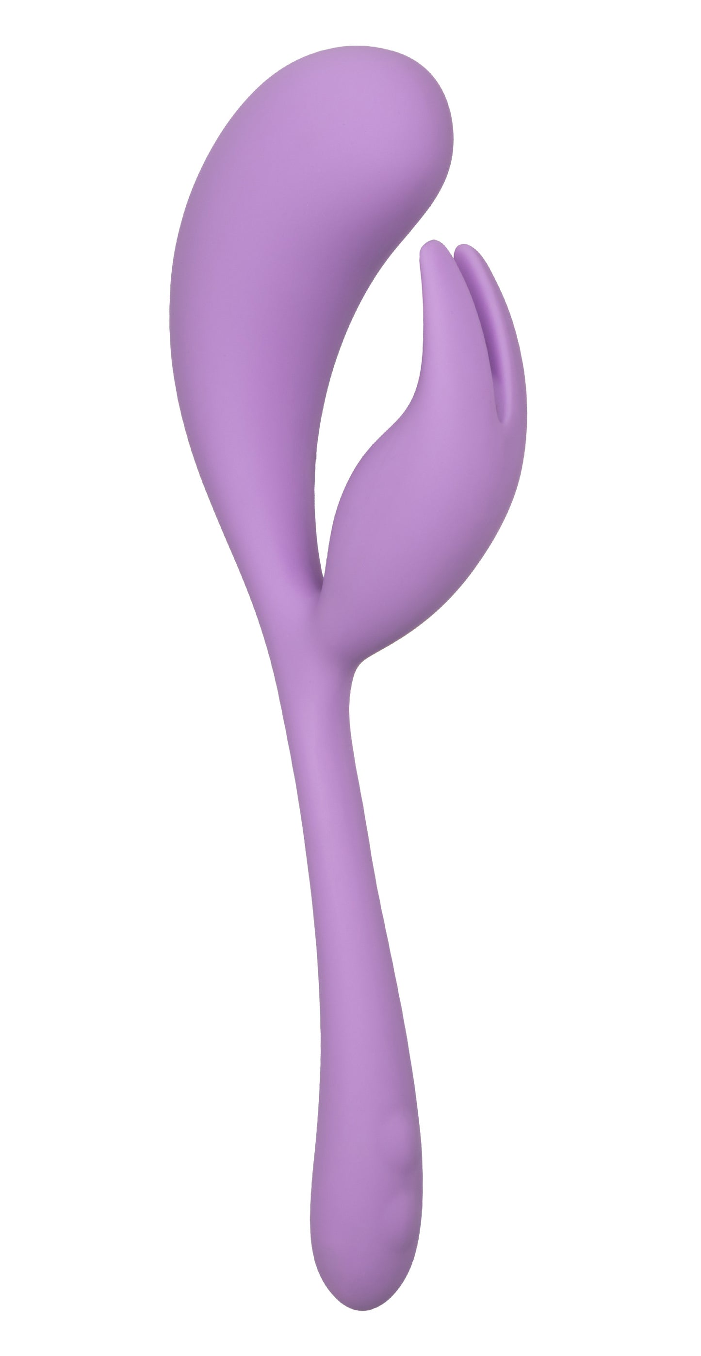 CalExotics Elle Liquid Silicone Dual Flicker Vibrator – Purple
