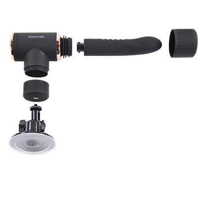 Evolved Novelties Too Hot to Handle Thrusting and Vibrating Machine – Black