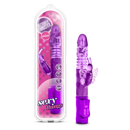 Blush Sexy Things Butterfly Thruster Mini - Purple - Multi-Function Vibrator