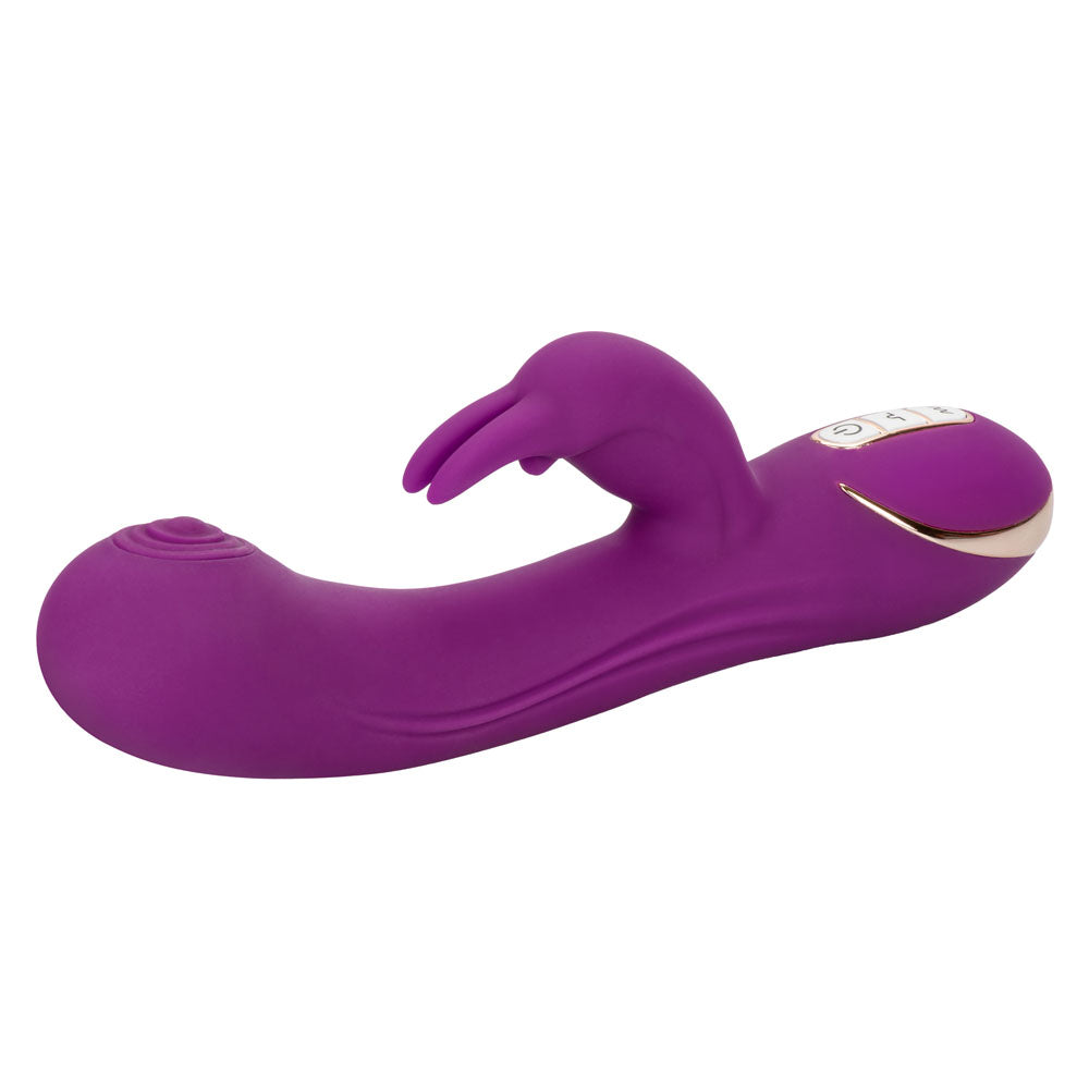 CalExotics Jack Rabbit Signature Silicone Thumping Rabbit Vibrator - Purple