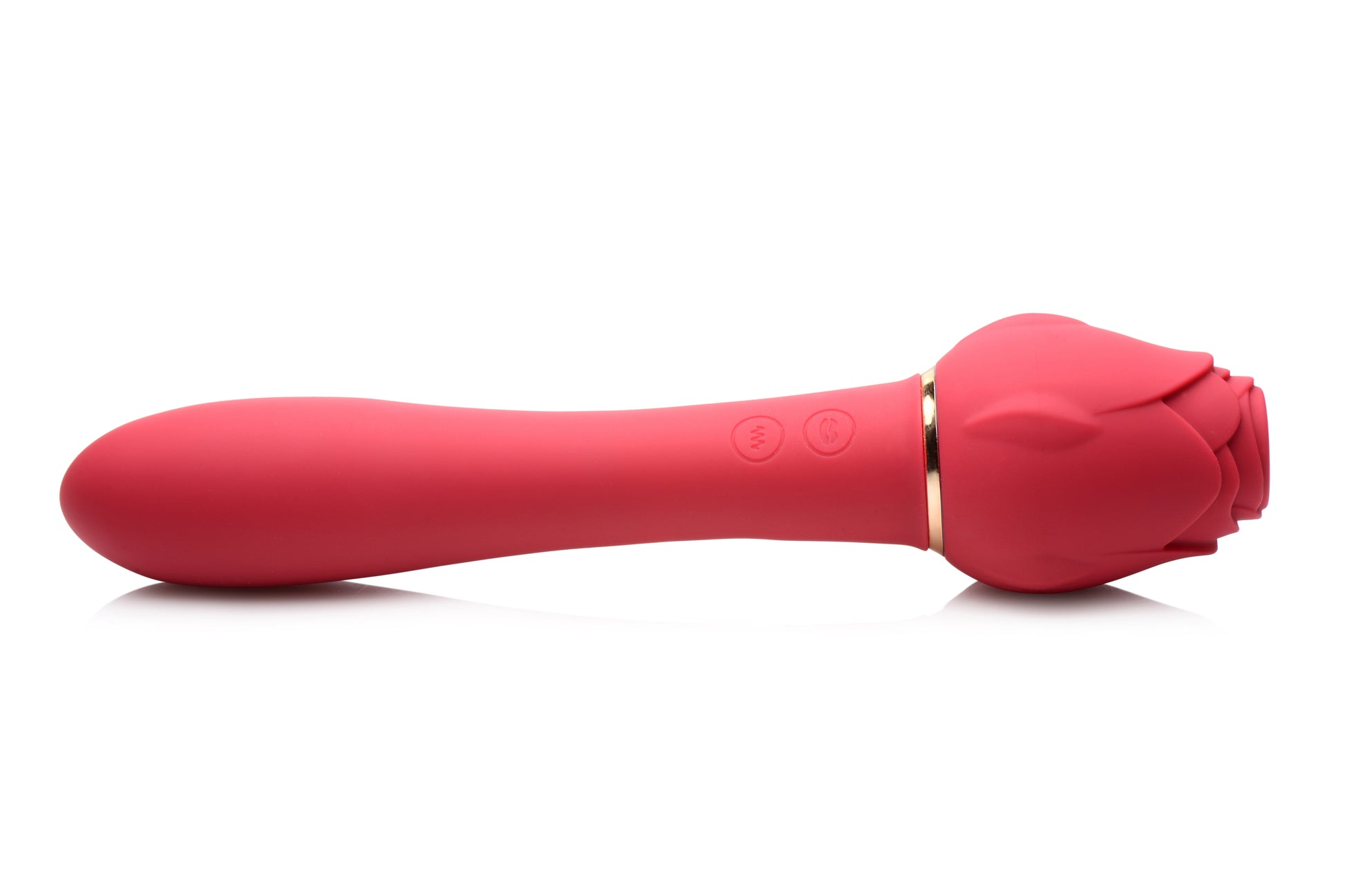 Bloomgasm Sweet Heart Rose 5x Suction Rose and 10x Vibrator - Pink