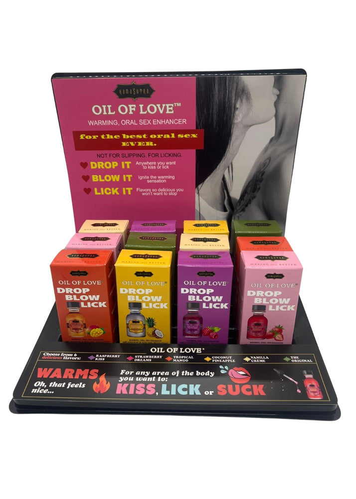 Kama Sutra Be the Dessert Oil of Love 12 Unit Display