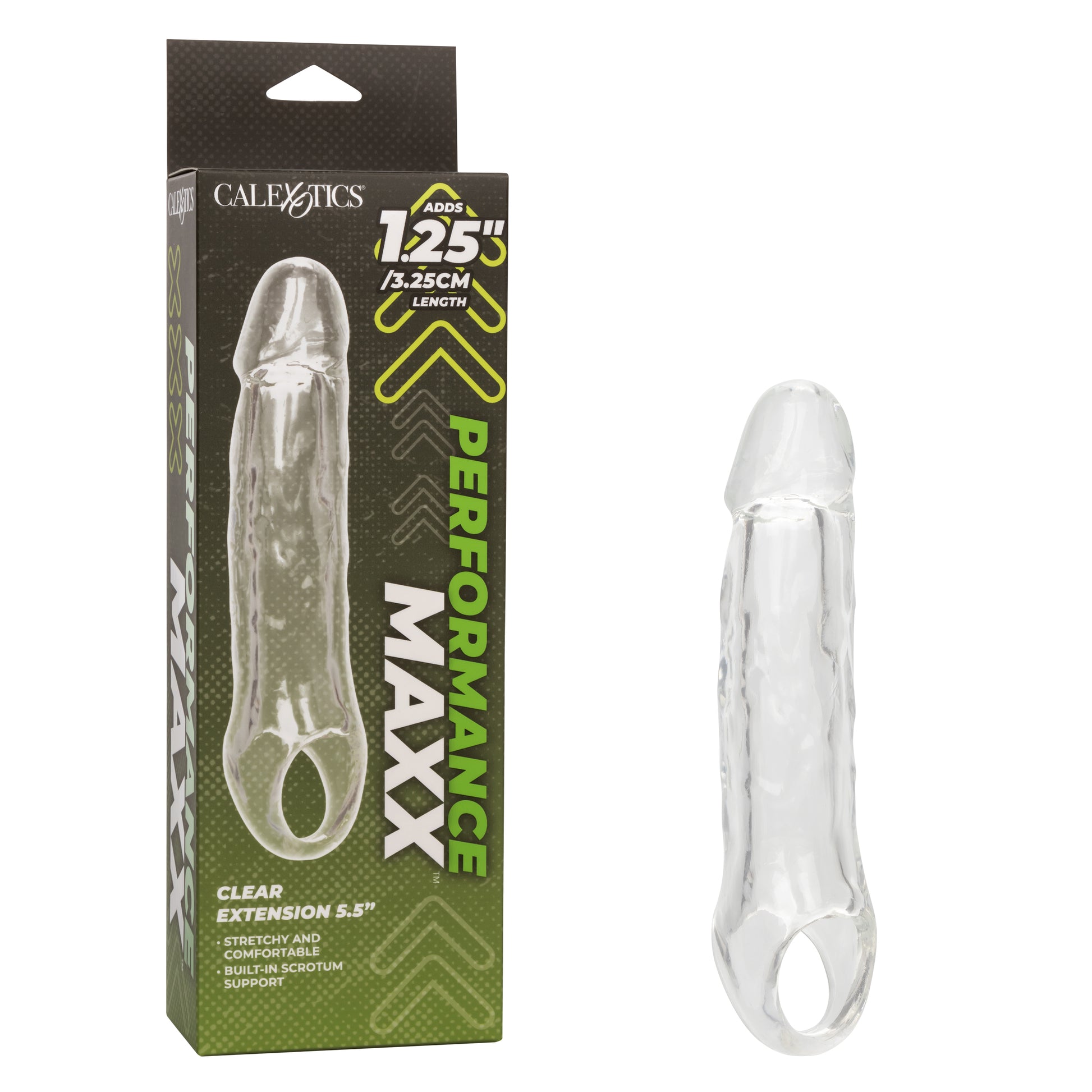CalExotics Performance Maxx Clear Extension 5.5 Inch Hollow Design - Clear