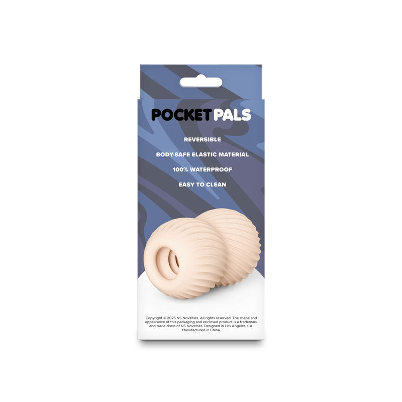 Pocket Pals Misty White Reversible TPE Stroker – White