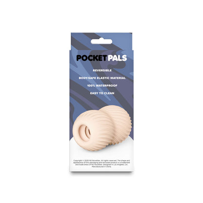 Pocket Pals Misty White Reversible TPE Stroker – White