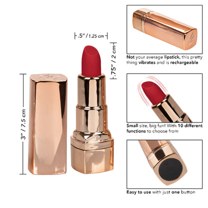 CalExotics Hide and Play Rechargeable Lipstick Vibe – Pink – Multi-Function Waterproof