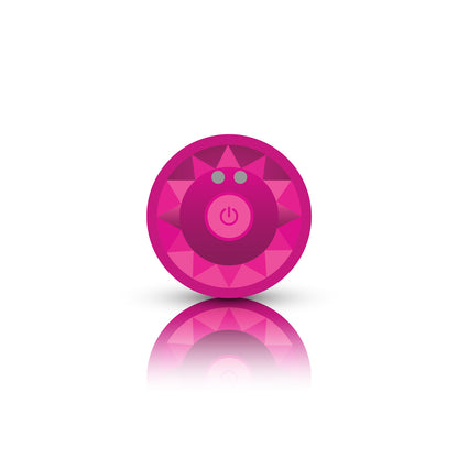 Viben Cheeky Charms Medium Vibrating Anal Plug with Remote Control – Pink