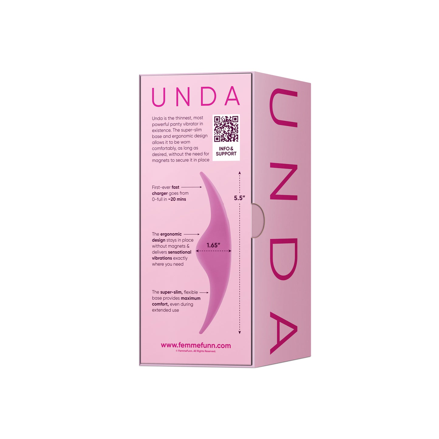 Femme Funn Unda Panty Vibrator – Pink – 10 Vibration Modes