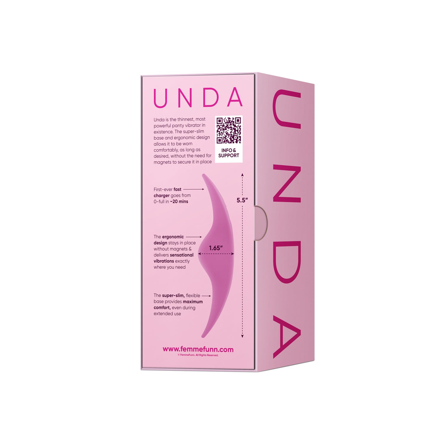 Femme Funn Unda Panty Vibrator – Pink – 10 Vibration Modes