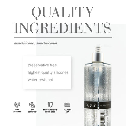 JO Premium Original Silicone-Based Lubricant 16 oz - Clear