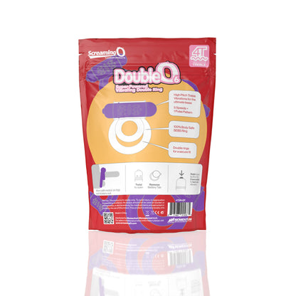 Screaming O Double O 6 Super Powered Vibrating Double Ring - Purple