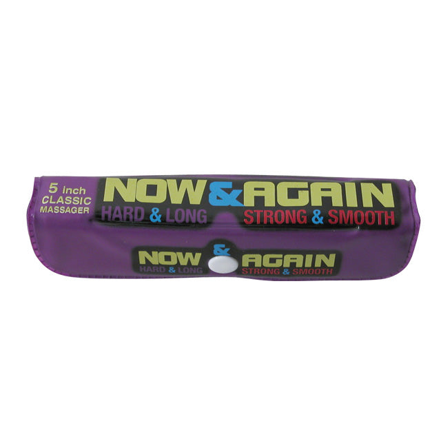 Little Genie Now & Again Massager – Purple – 5in Slimline Hard Plastic