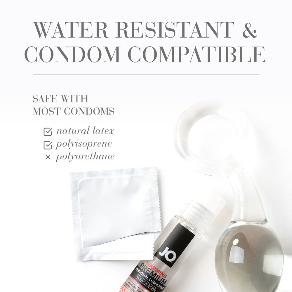 JO Premium Warming Silicone-Based Lubricant 2 oz – Clear
