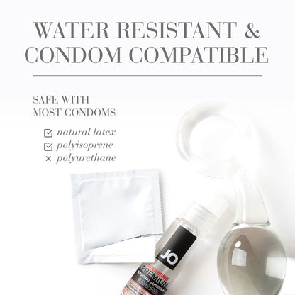 JO Premium Warming Silicone-Based Lubricant 2 oz – Clear
