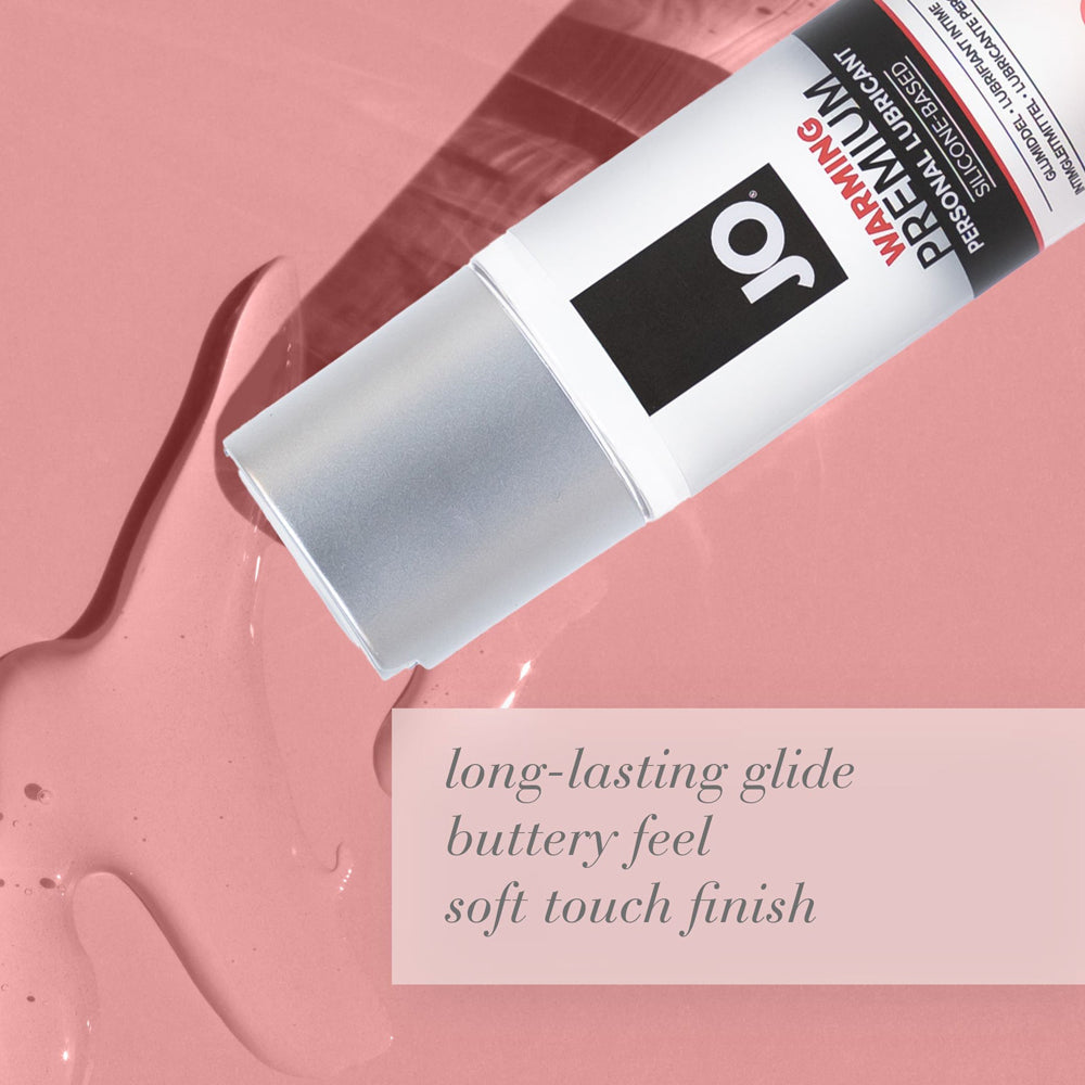 JO Premium Warming Silicone-Based Lubricant 2 oz – Clear