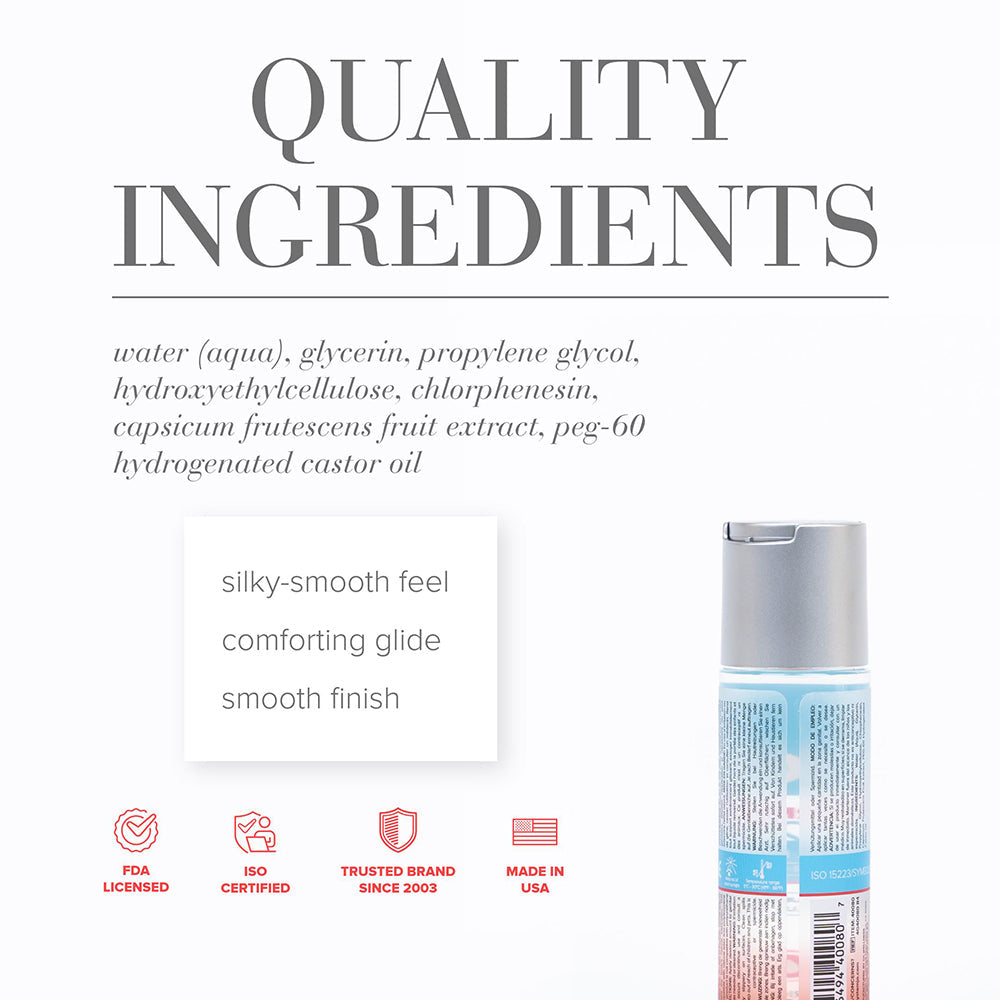 System JO H2O Warming Water-Based Lubricant 2 oz – Clear