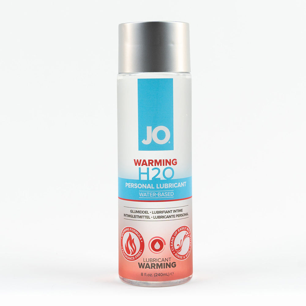 JO H2O Warming Water-Based Lubricant 8 oz – Clear – Gentle Warming Sensation