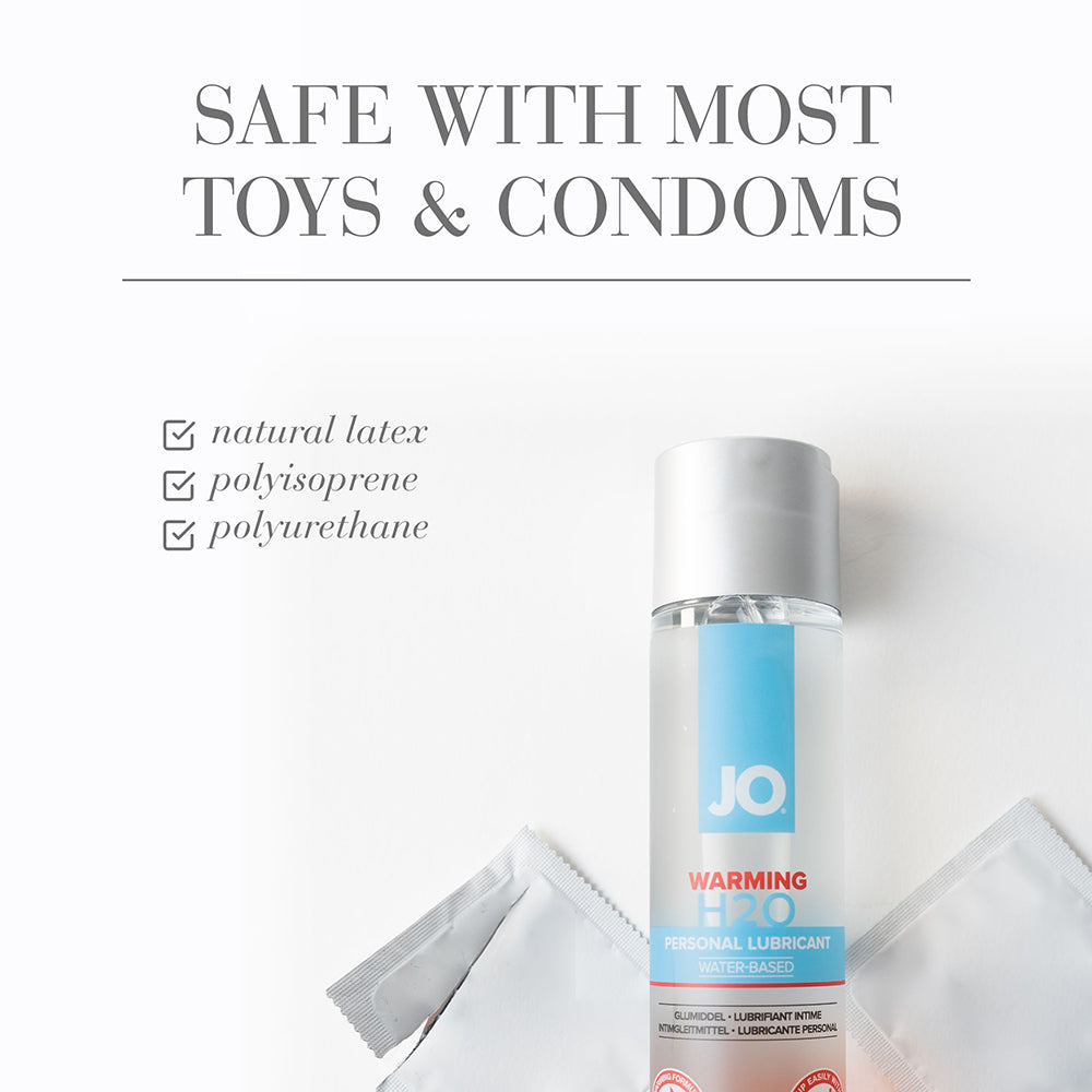 JO H2O Warming Water-Based Lubricant 8 oz – Clear – Gentle Warming Sensation