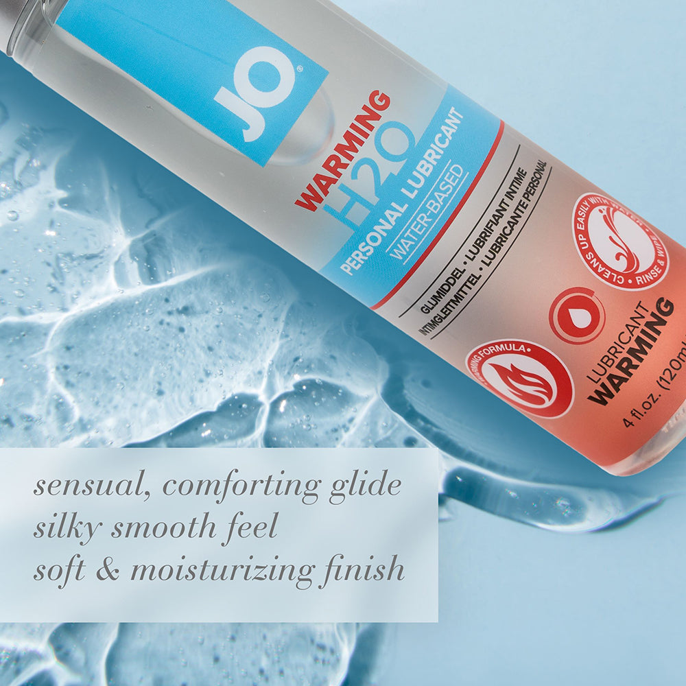 JO H2O Warming Water-Based Lubricant 8 oz – Clear – Gentle Warming Sensation