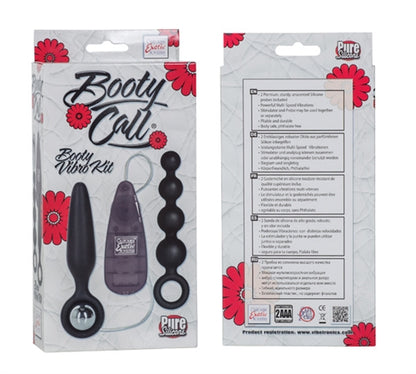 CalExotics Booty Call Booty Vibro Kit – Black – Multi-Speed Vibrating Probe