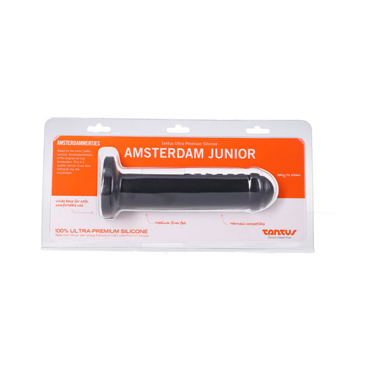 Tantus Amsterdam Junior Onyx Super-Sized Silicone Dildo – Black
