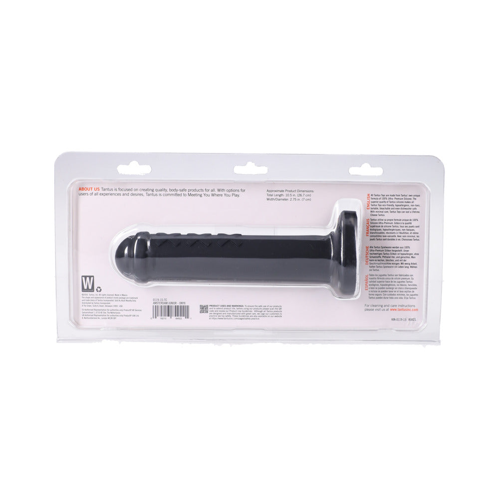 Tantus Amsterdam Junior Onyx Super-Sized Silicone Dildo – Black