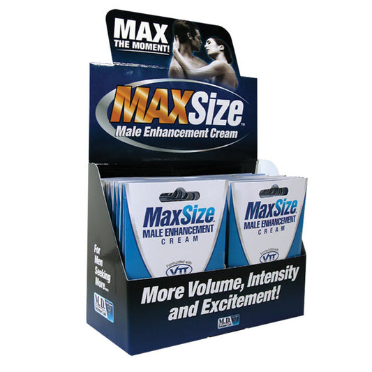 MaxSize Male Enhancement Cream – 4 ml Single-Use Packets – White