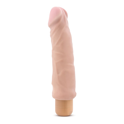 Blush X5 Plus Hard On Vibrating Dildo - Realistic Beige, 9 Inch