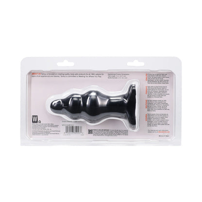 Tantus Severin Medium Plug – Black – Silicone Anal Plug