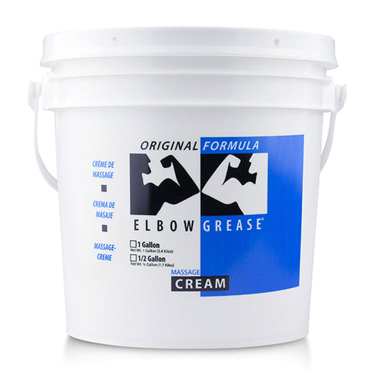 Elbow Grease Original Cream Gallon – Personal Lubricant – White