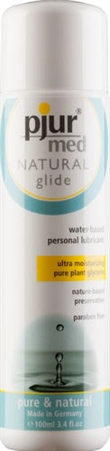 Pjur Med Natural Glide Personal Lubricant - 3.4 Fl Oz - Moisturizing Formula