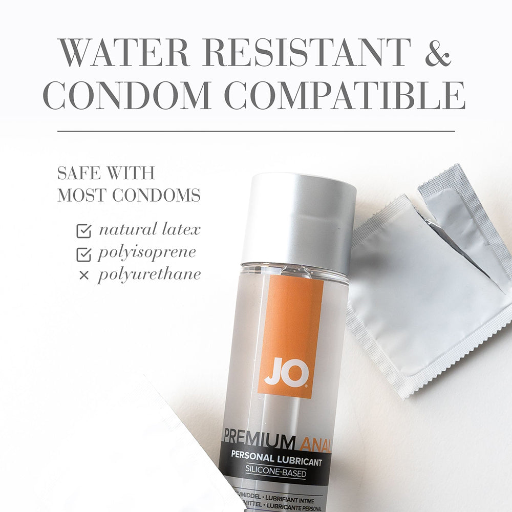 JO Premium Anal Silicone-Based Lubricant 4 oz – Clear